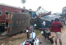 විල්වත්තේ දුම්රිය හරස් මාර්ගයේ අනතුරක්:දුම්රිය ධාවනයට බාධා